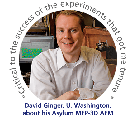 David Ginger found the solution he needed with an Asylum MFP-3D AFM