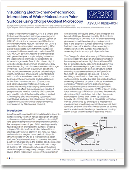First Page of Preview of Charge Gradient Microscopy (CGM) PDF
