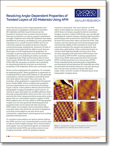 PDF preview of Twisted 2D Materials Application Note