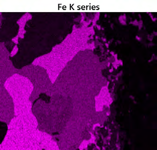 AutoPhaseMap results for magnetite, olivine and amphibole phases