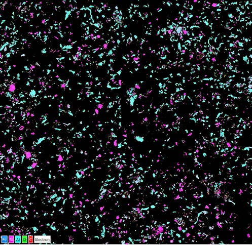 Fig. 5. Real time classification of particles during extraction of data from a large area map