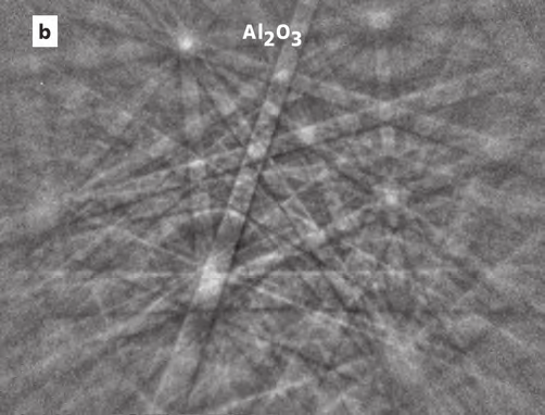 Figure 1(a): DIC image of the alumina microstructure